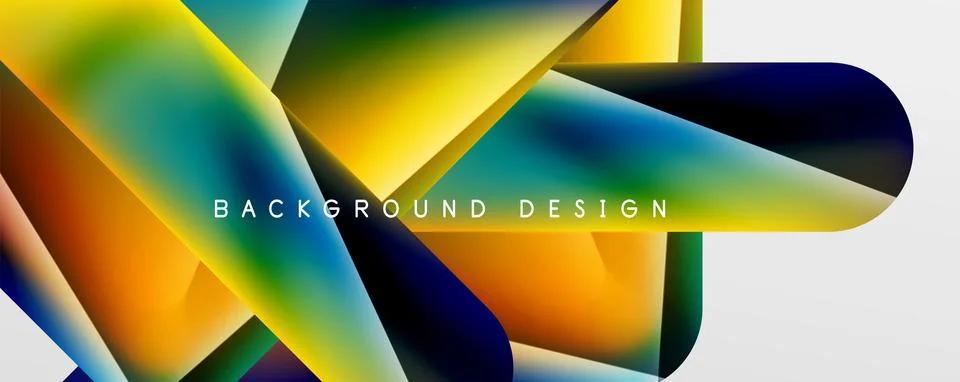 Triangle fluid color gradient abstract background. Vector Illustration For Illustrazione stock