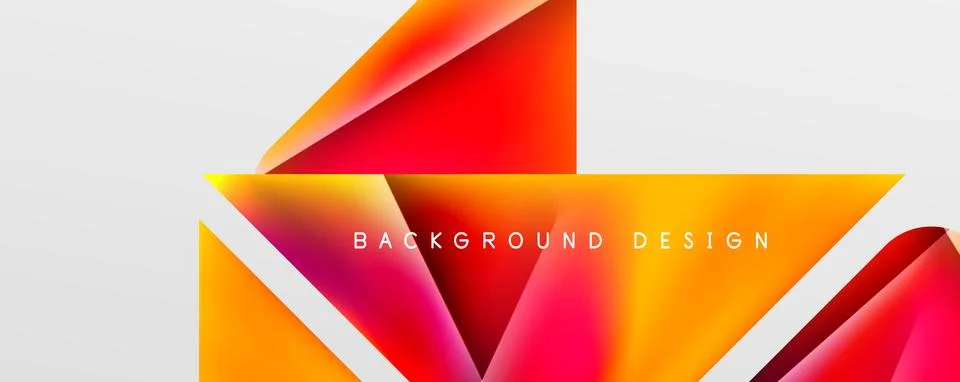 Triangle fluid color gradient abstract background. Vector Illustration For Illustrazione stock