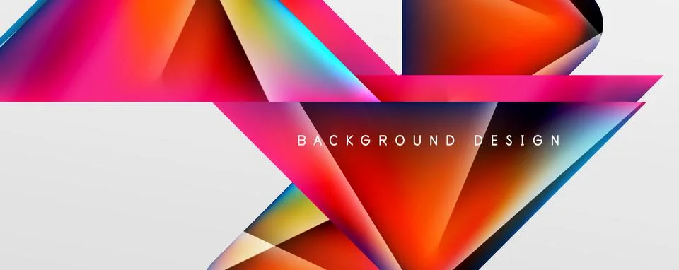 Triangle fluid color gradient abstract background. Vector Illustration For 스톡 일러스트