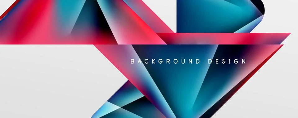 Triangle fluid color gradient abstract background. Vector Illustration For Stock Illustration