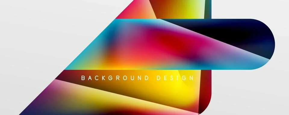 Triangle fluid color gradient abstract background. Vector Illustration For 스톡 일러스트