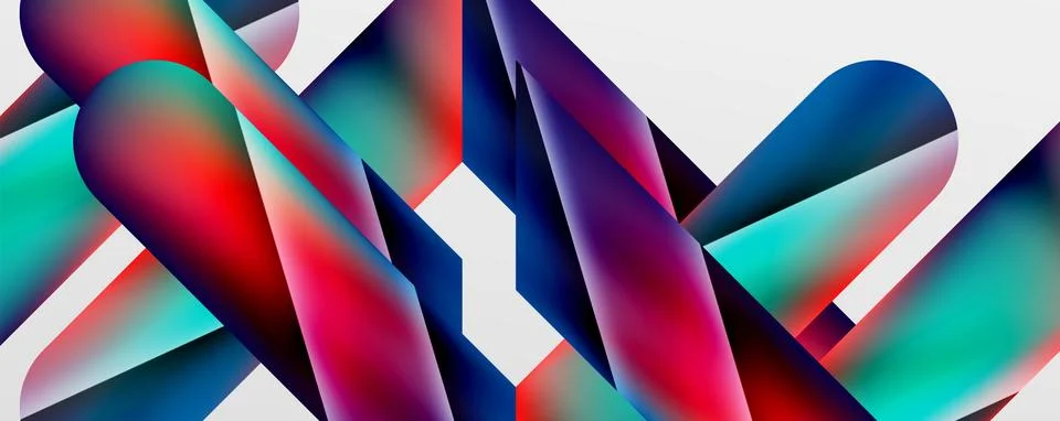 Triangle fluid color gradient abstract background. Vector Illustration For Stock Illustration