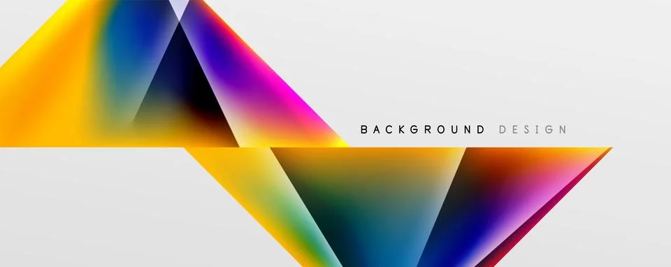 Triangle fluid color gradient abstract background. Vector Illustration For Illustrazione stock