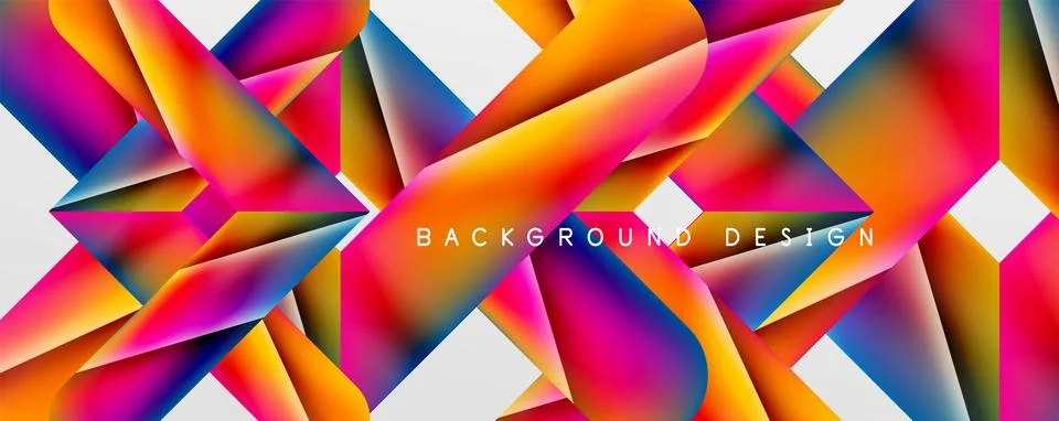 Triangle fluid color gradient abstract background. Vector Illustration For Stock Illustration