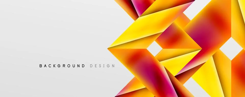 Triangle fluid color gradient abstract background. Vector Illustration For Stock Illustration