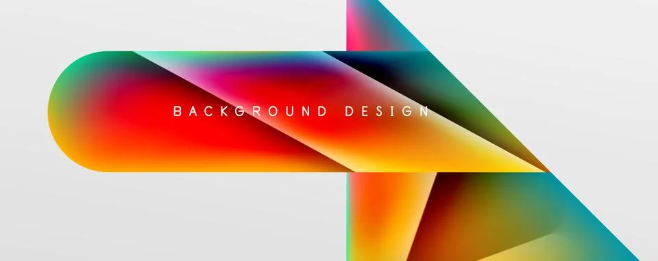 Triangle fluid color gradient abstract background. Vector Illustration For 스톡 일러스트
