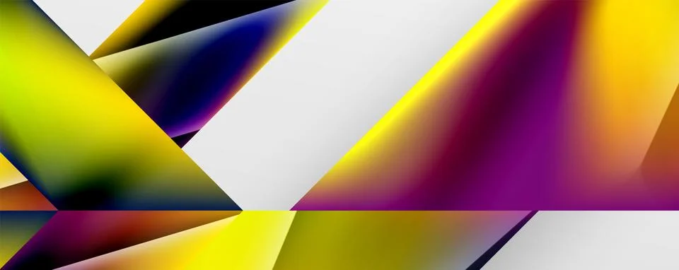 Triangle fluid color gradient abstract background. Vector Illustration For Illustrazione stock