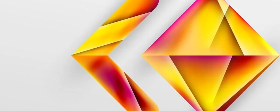Triangle fluid color gradient abstract background. Vector Illustration For Stock Illustration