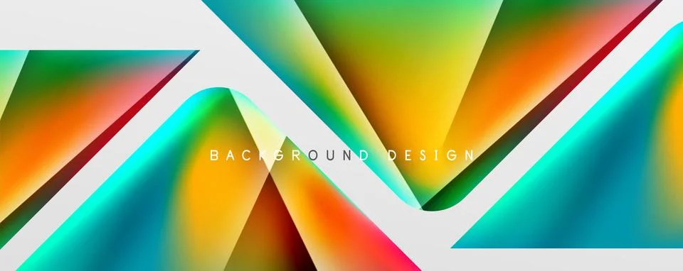 Triangle fluid color gradient abstract background. Vector Illustration For Stock Illustration