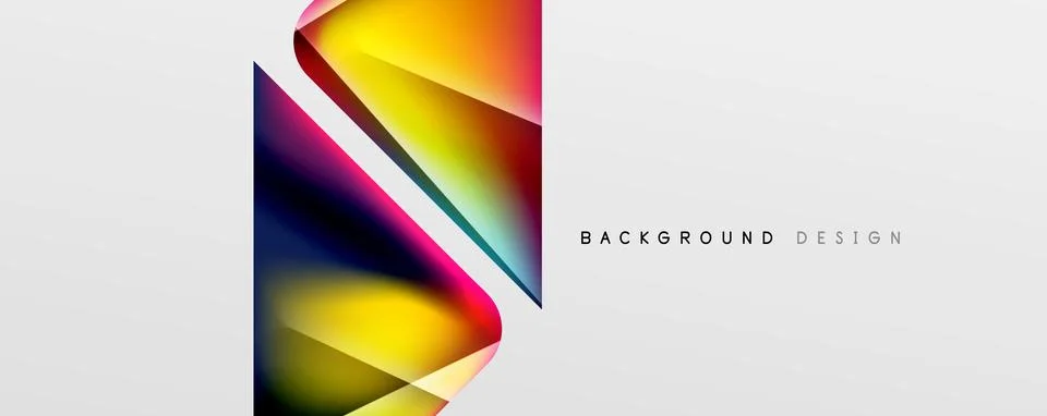 Triangle fluid color gradient abstract background. Vector Illustration For Illustrazione stock