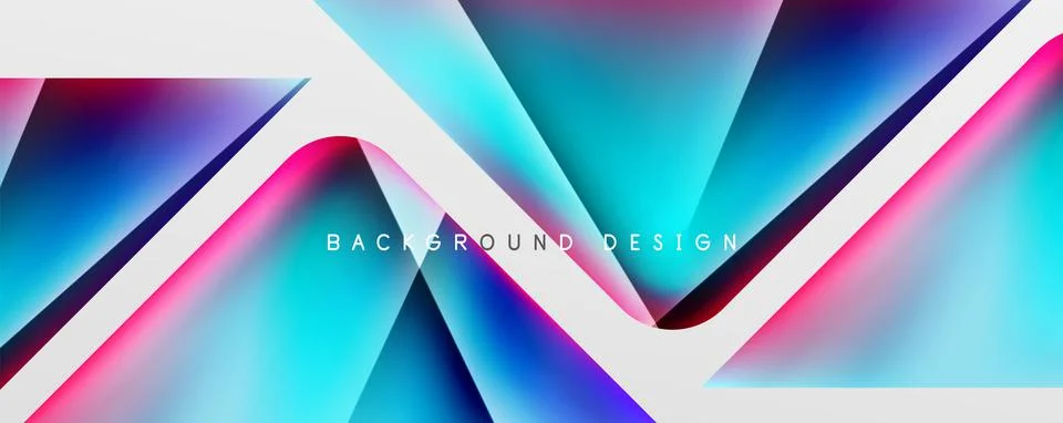 Triangle fluid color gradient abstract background. Vector Illustration For Illustrazione stock