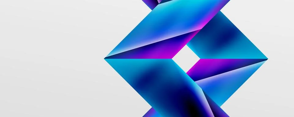 Triangle fluid color gradient abstract background. Vector Illustration For 스톡 일러스트