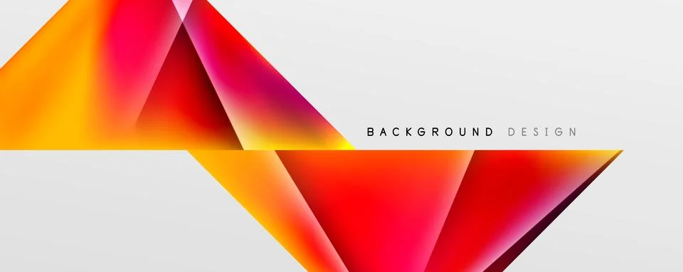 Triangle fluid color gradient abstract background. Vector Illustration For 스톡 일러스트