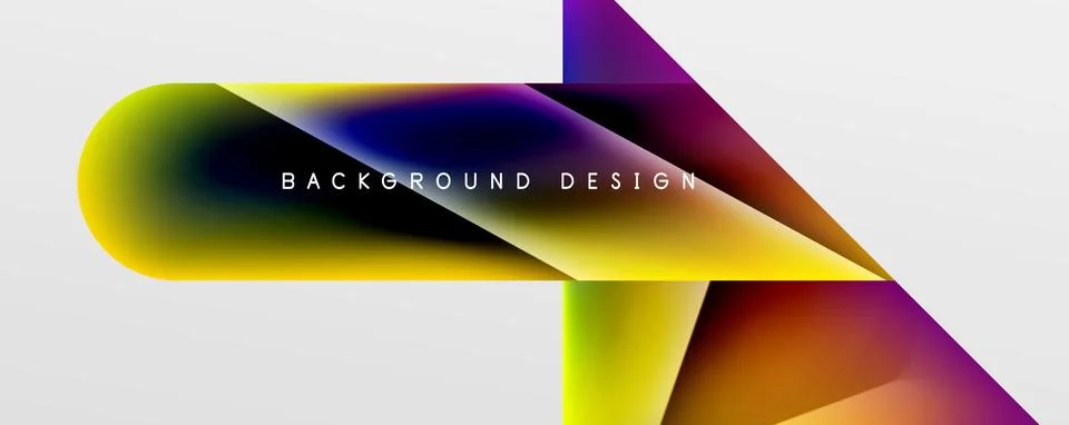Triangle fluid color gradient abstract background. Vector Illustration For Stock Illustration