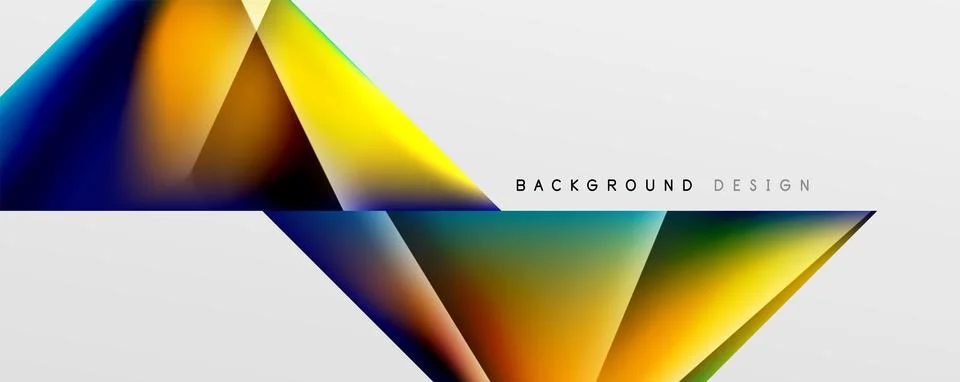 Triangle fluid color gradient abstract background. Vector Illustration For Stock Illustration