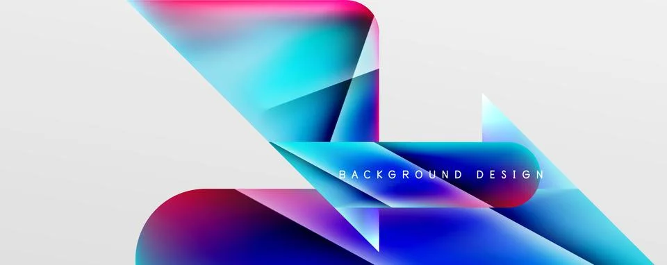 Triangle fluid color gradient abstract background. Vector Illustration For Illustrazione stock