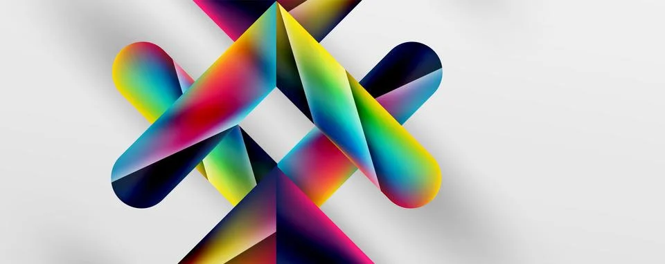 Triangle fluid color gradient abstract background. Vector Illustration For Stock Illustration
