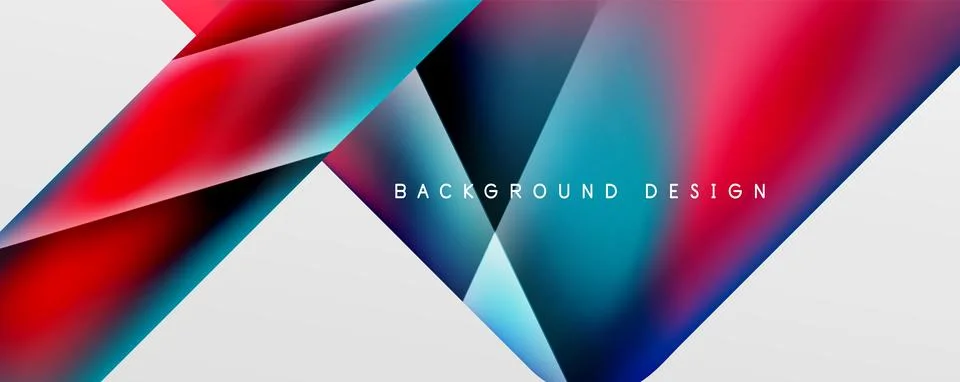 Triangle fluid color gradient abstract background. Vector Illustration For イラスト素材