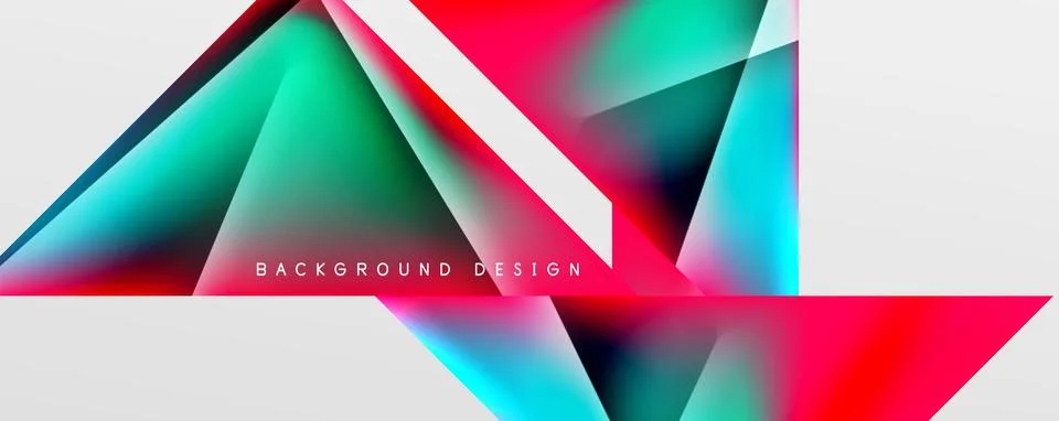 Triangle fluid color gradient abstract background. Vector Illustration For 스톡 일러스트