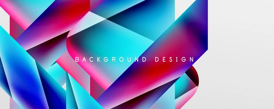 Triangle fluid color gradient abstract background. Vector Illustration For Illustrazione stock