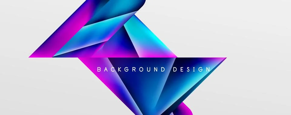 Triangle fluid color gradient abstract background. Vector Illustration For Stock Illustration