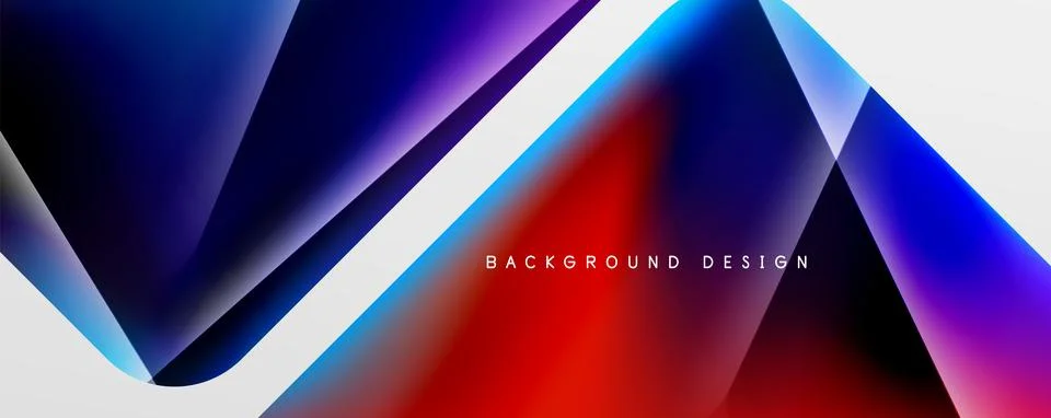 Triangle fluid color gradient abstract background. Vector Illustration For Illustrazione stock