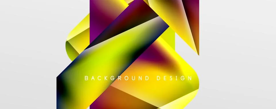 Triangle fluid color gradient abstract background. Vector Illustration For Illustrazione stock