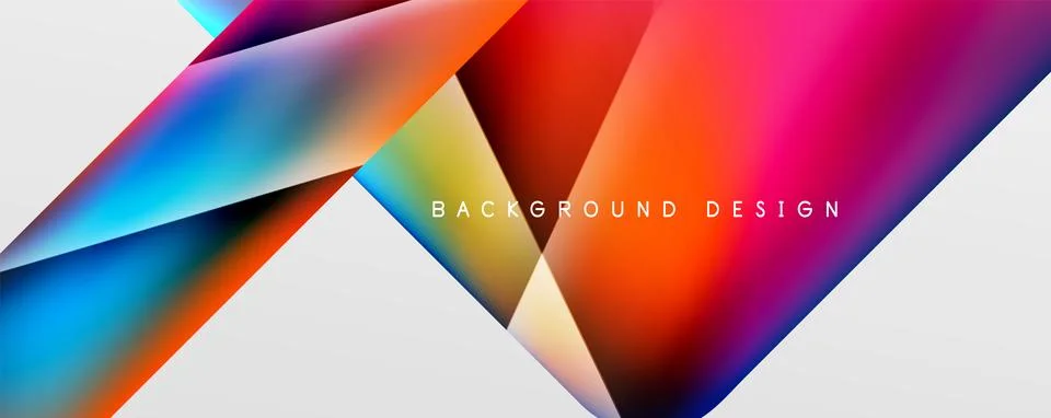 Triangle fluid color gradient abstract background. Vector Illustration For Stock Illustration