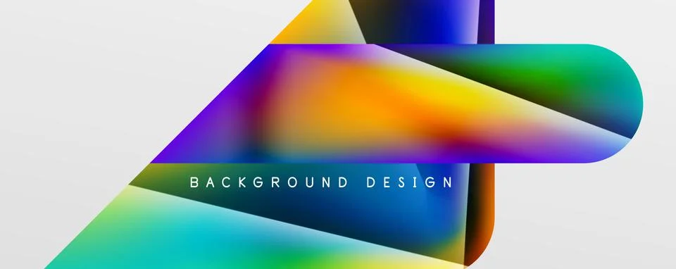 Triangle fluid color gradient abstract background. Vector Illustration For Stock Illustration