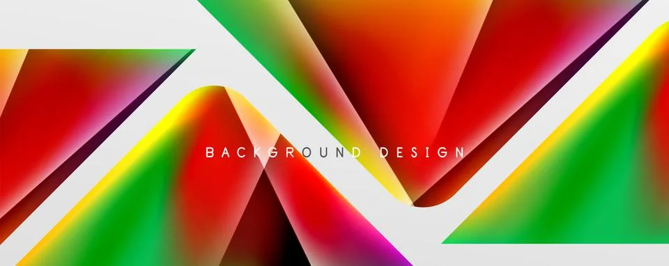 Triangle fluid color gradient abstract background. Vector Illustration For イラスト素材