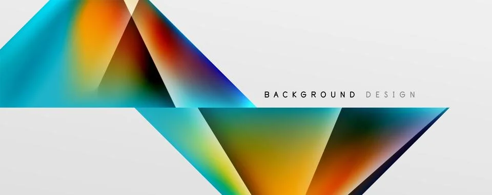 Triangle fluid color gradient abstract background. Vector Illustration For Illustrazione stock