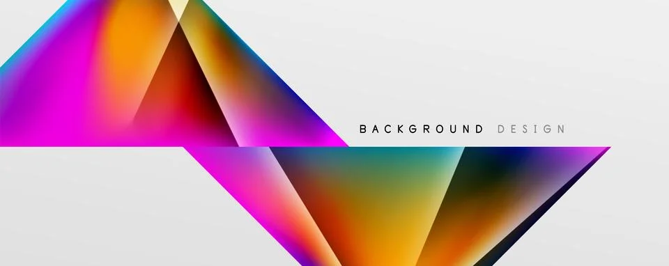 Triangle fluid color gradient abstract background. Vector Illustration For Stock Illustration