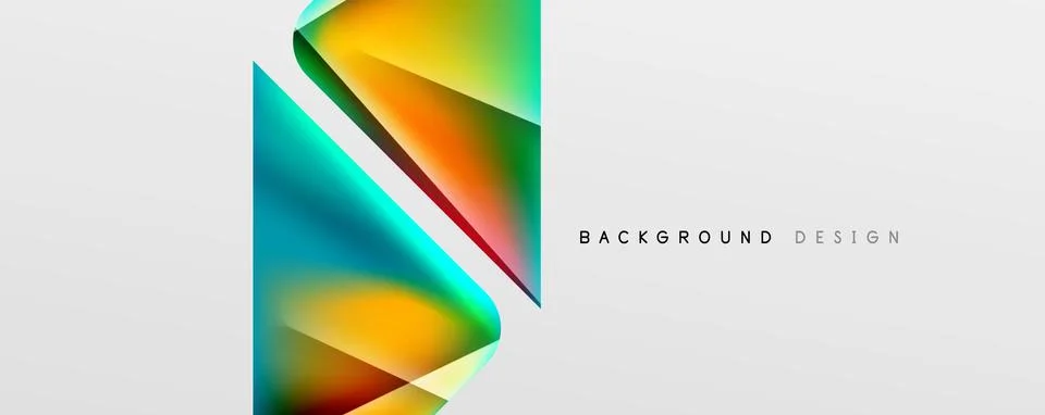 Triangle fluid color gradient abstract background. Vector Illustration For Stock Illustration