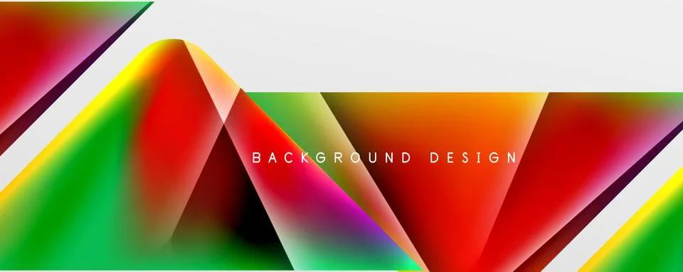 Triangle fluid color gradient abstract background. Vector Illustration For Stock Illustration