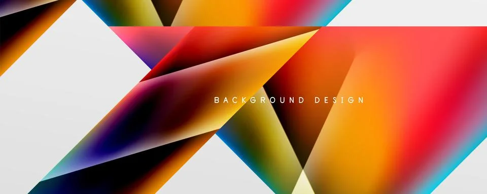Triangle fluid color gradient abstract background. Vector Illustration For Illustrazione stock
