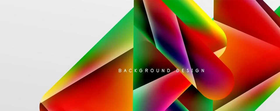 Triangle fluid color gradient abstract background. Vector Illustration For Stock Illustration
