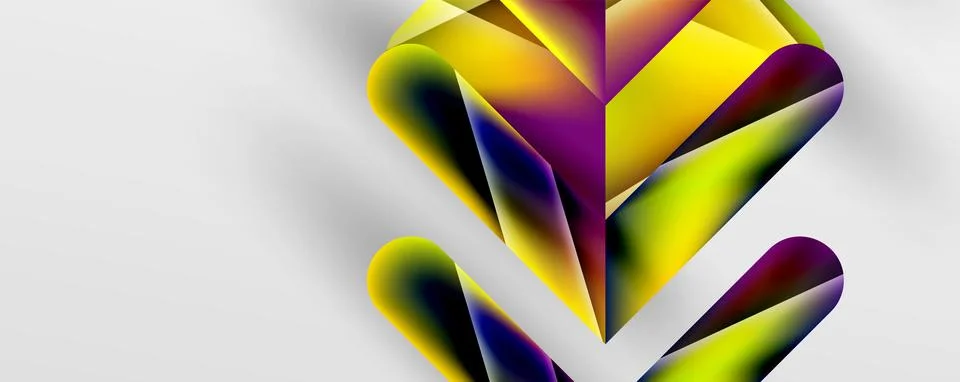 Triangle fluid color gradient abstract background. Vector Illustration For Stock Illustration