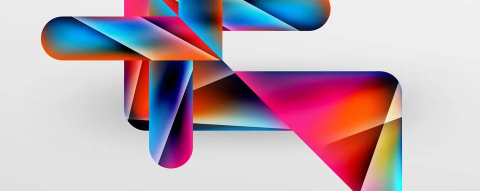 Triangle fluid color gradient abstract background. Vector Illustration For 스톡 일러스트