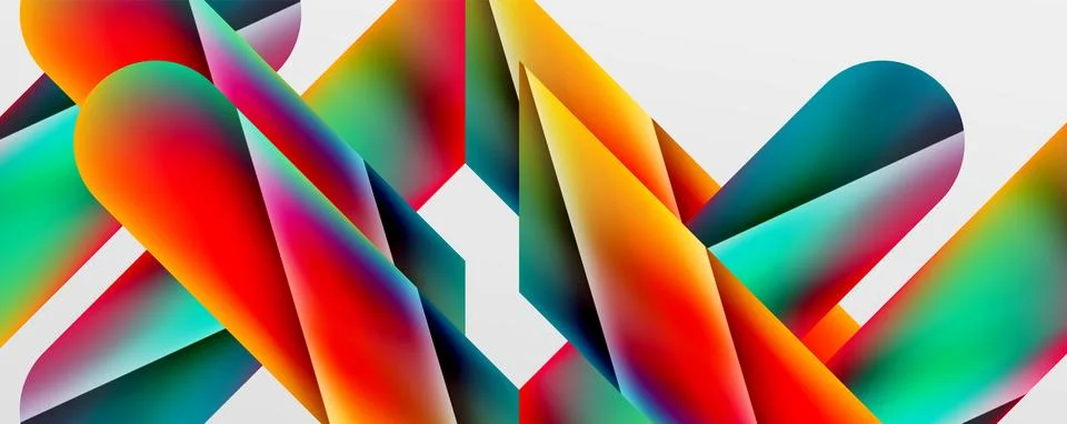 Triangle fluid color gradient abstract background. Vector Illustration For 스톡 일러스트