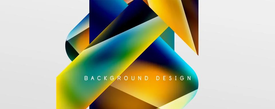 Triangle fluid color gradient abstract background. Vector Illustration For Stock Illustration