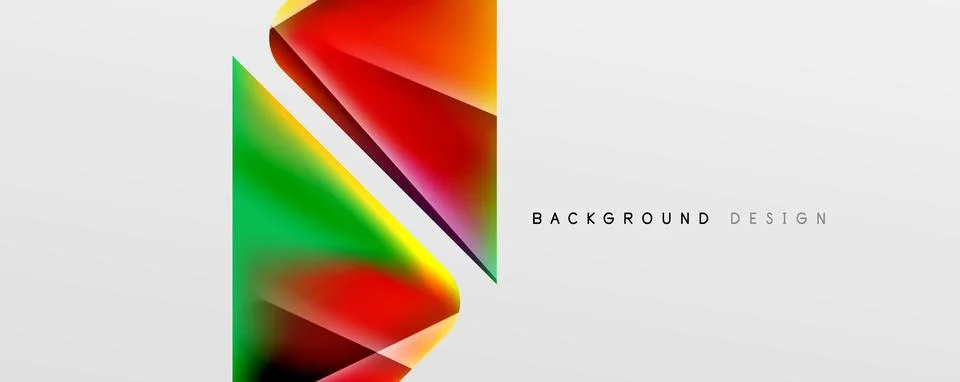 Triangle fluid color gradient abstract background. Vector Illustration For Illustrazione stock