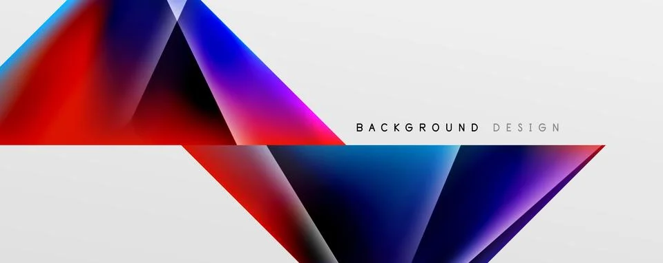 Triangle fluid color gradient abstract background. Vector Illustration For Stock Illustration