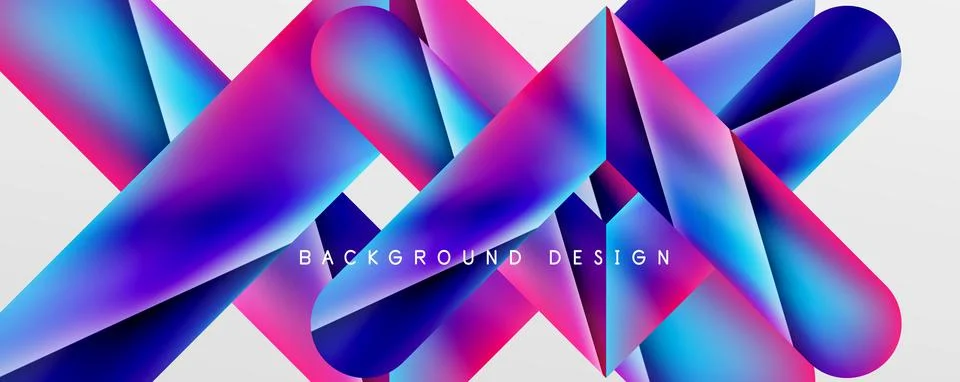 Triangle fluid color gradient abstract background. Vector Illustration For Illustrazione stock