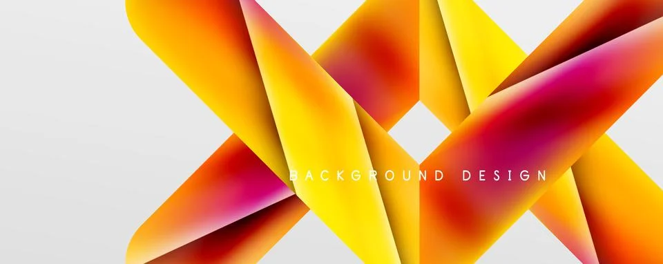 Triangle fluid color gradient abstract background. Vector Illustration For Illustrazione stock