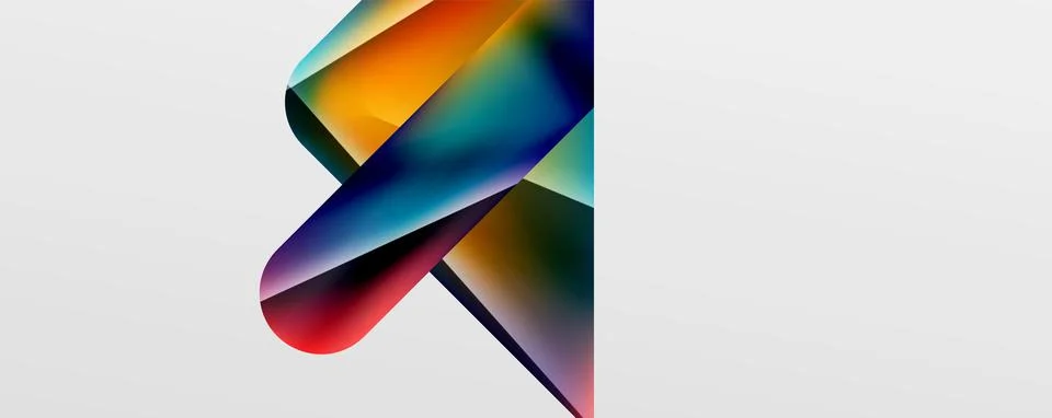Triangle fluid color gradient abstract background. Vector Illustration For イラスト素材