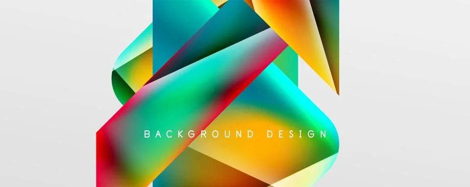 Triangle fluid color gradient abstract background. Vector Illustration For Stockillustratie