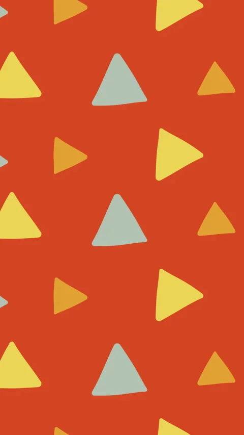 Triangle Fluidic Pattern Orange Background Stock Footage 279393971