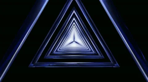 Triangle frame tunnel Stock Footage 20493765