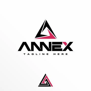 Triangle free logo vector stock. Circle abstract design concept. Stock Illustration