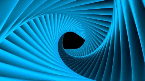 Triangle Future Space Tunnel. A Science Fiction Composition Stock Illustration